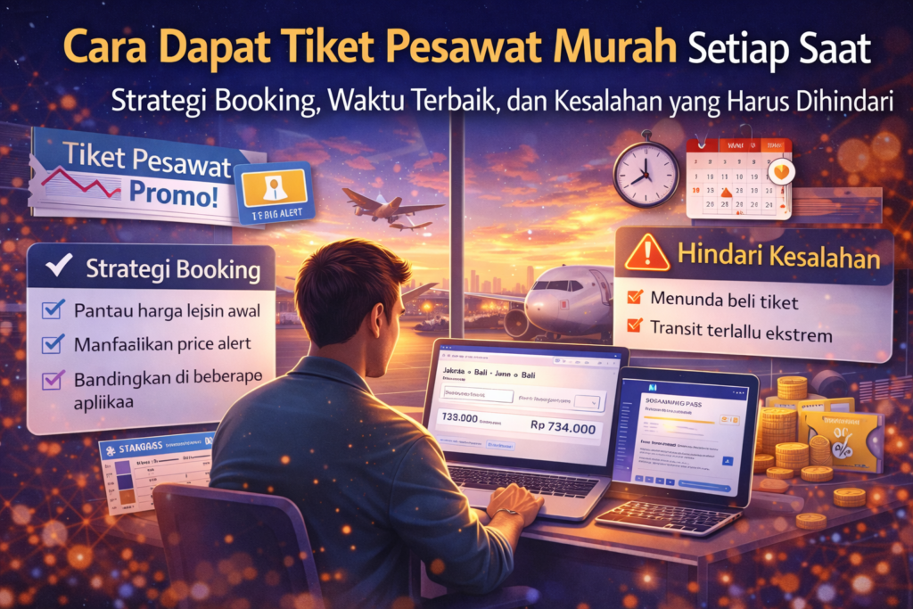 Cara Dapat Tiket Pesawat Murah Setiap Saat: Strategi Booking, Waktu Terbaik, dan Kesalahan yang Harus Dihindari
