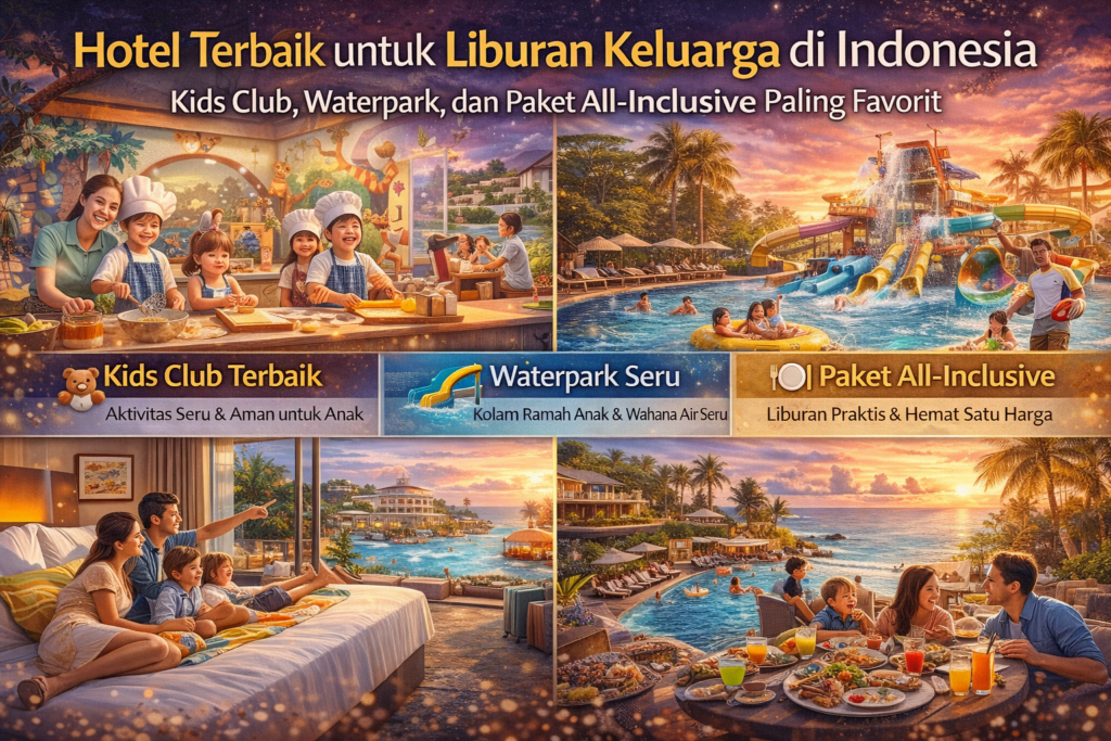 Hotel Terbaik untuk Liburan Keluarga di Indonesia: Kids Club, Waterpark, dan Paket All-Inclusive Paling Favorit